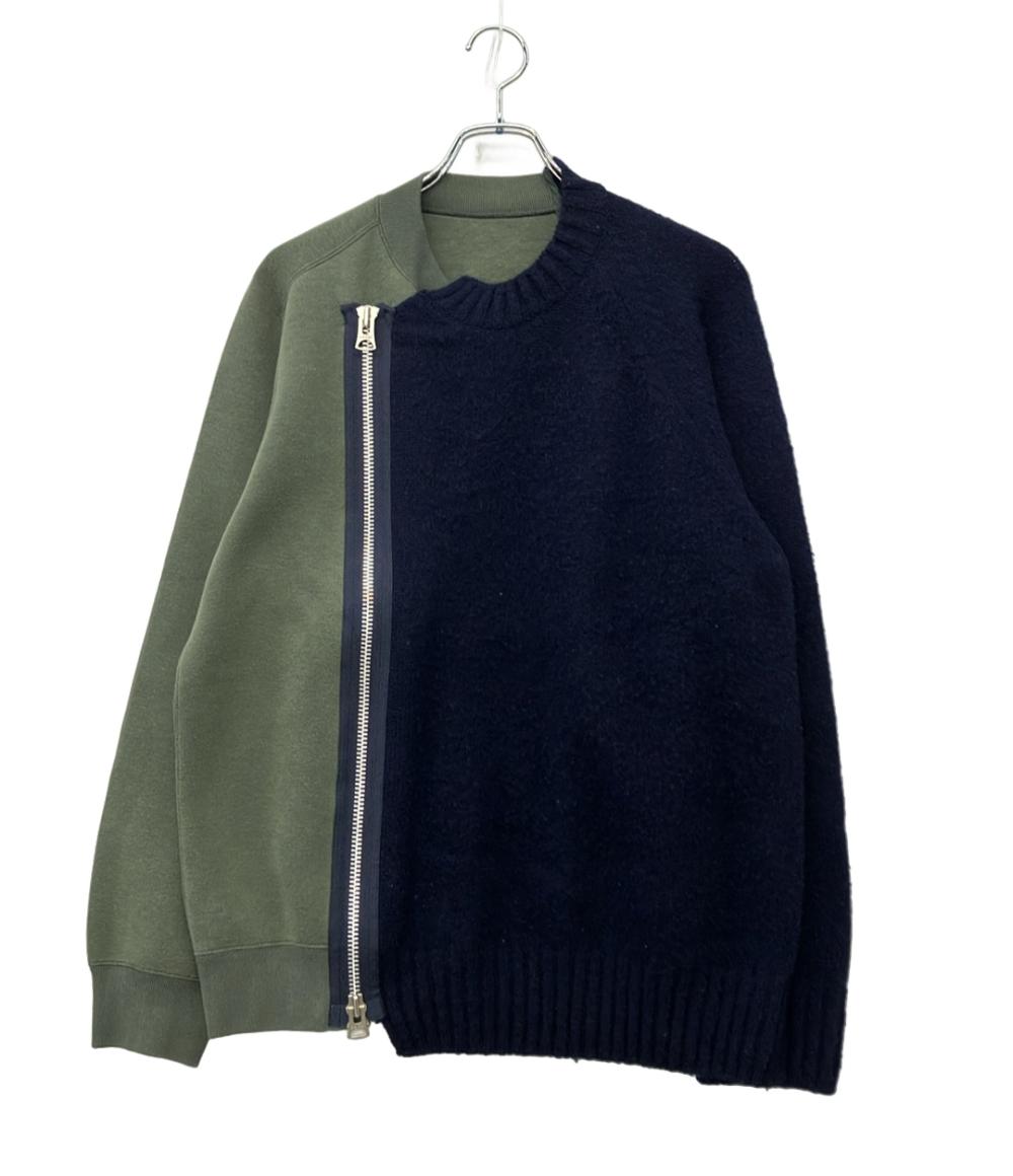 Sacai スウェットシャツ ニット 24aw ドッキング 24-03459M メンズ 