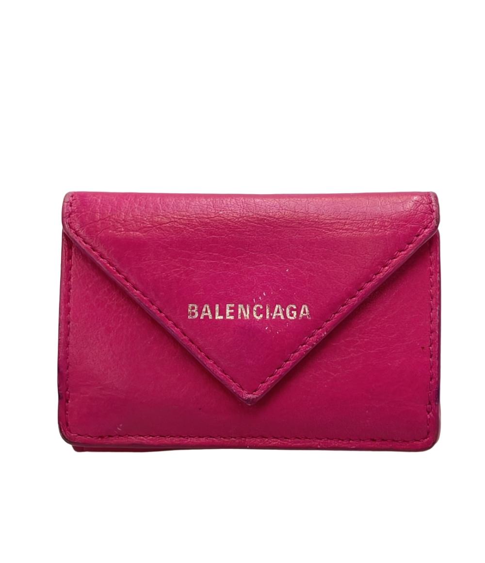 即納可能送料無料 balenciaga 三つ折り 財布 ミニウォレット lv 正規