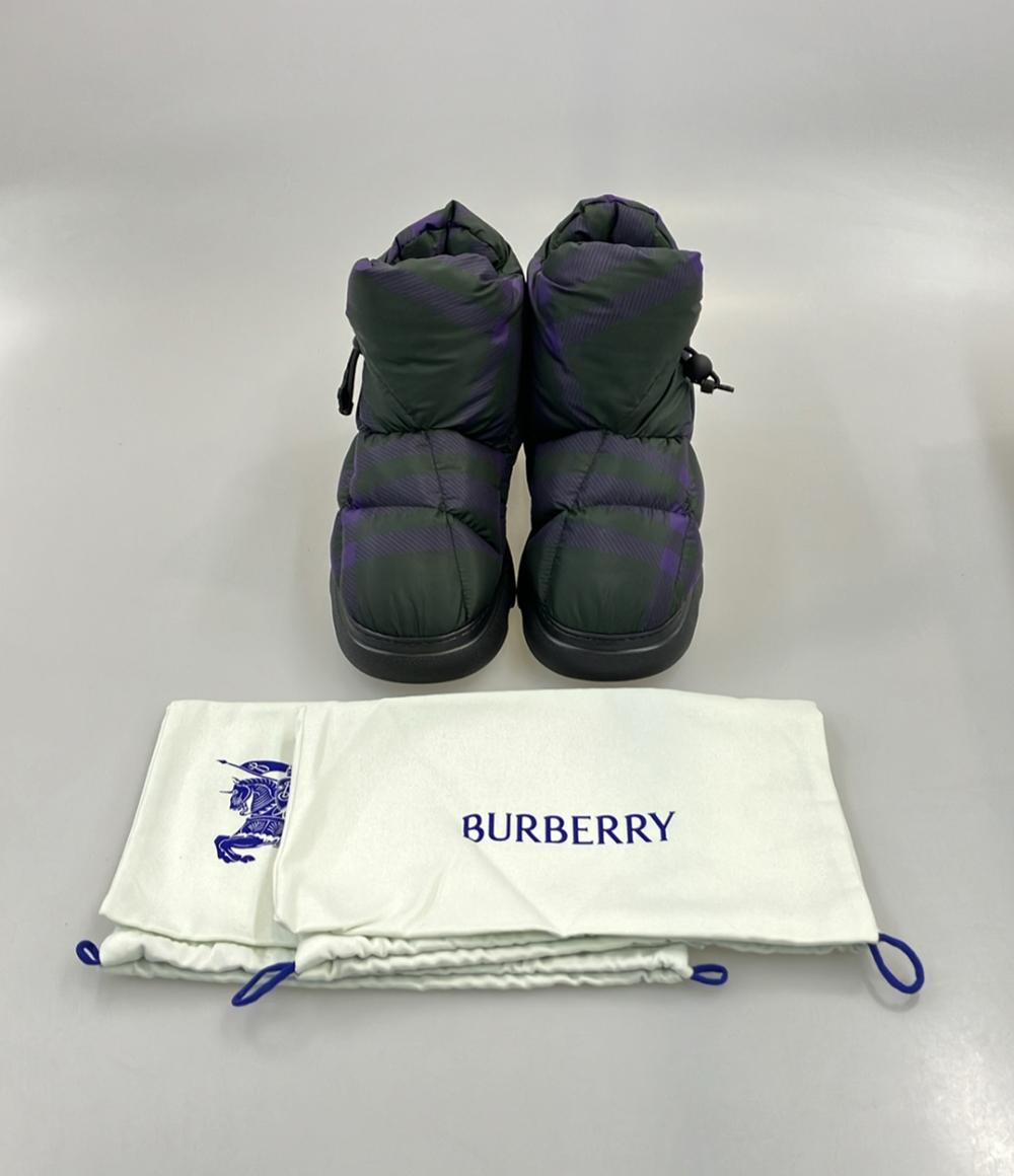 美品 BURBERRY ピローブーツ チェック柄 メンズ SIZE 41 (26.5cm) バーバリー