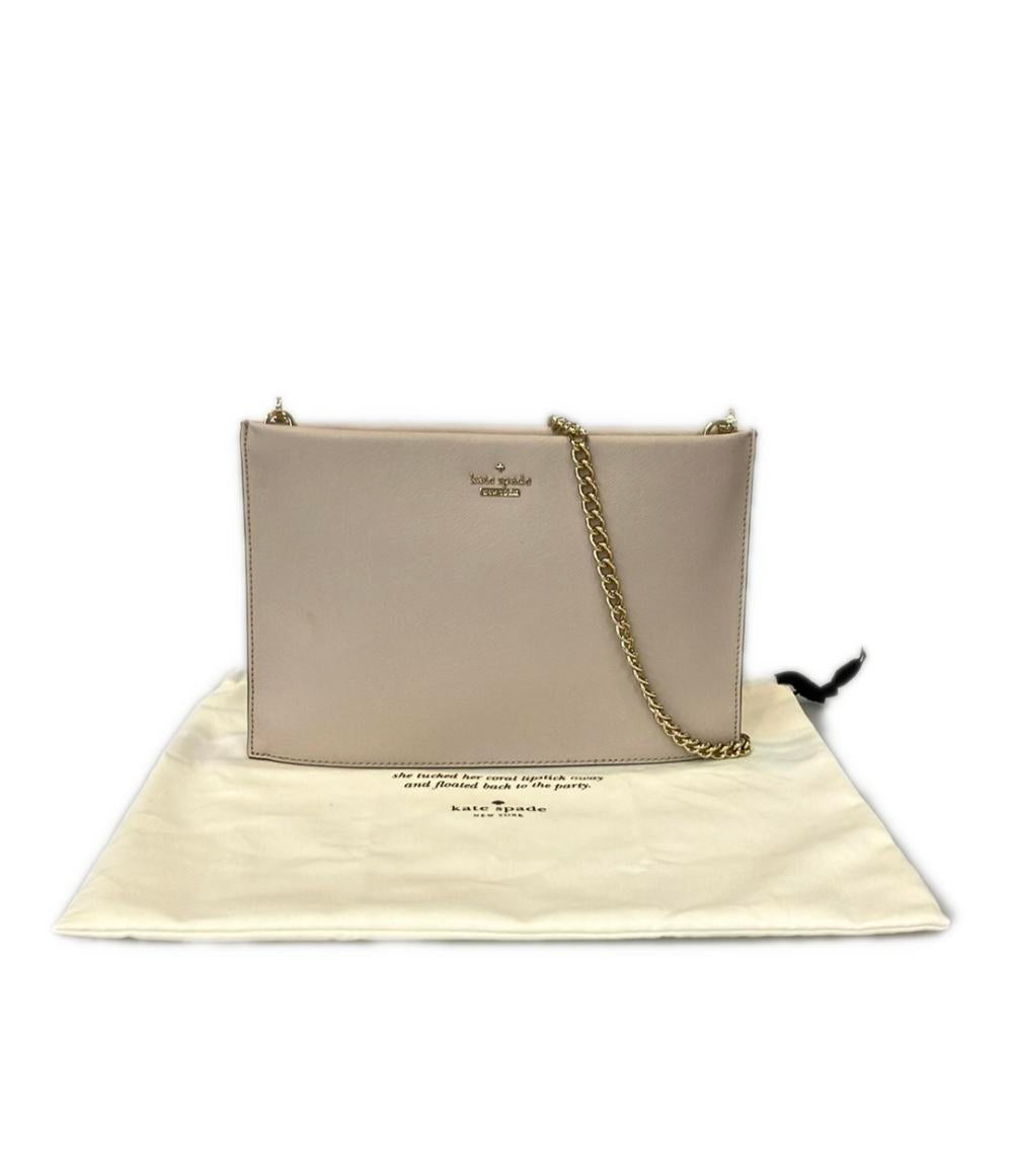 美品 Kate Spade 2way チェーンショルダーバッグ 斜め掛け クラッチバッグ PXRU6924 レディース ケイトスペード