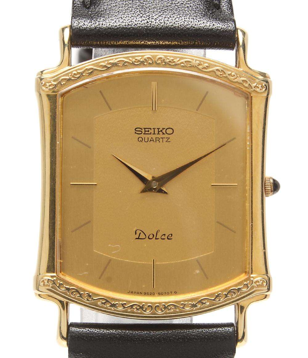 SEIKO 腕時計 ドルチェ Dolce クオーツ ゴールド 9520-5070 メンズ