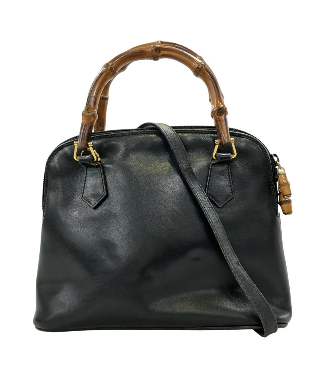 訳あり GUCCI 2WAY ハンドバッグ ショルダーバッグ 斜め掛け バンブー