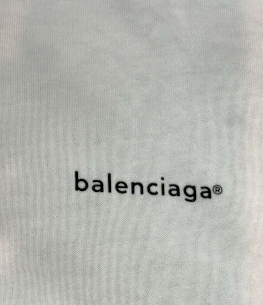 BALENCIAGA 半袖Tシャツ スモールロゴ コットン100% 556107 TYK28 9000 レディース SIZE S バレンシアガ