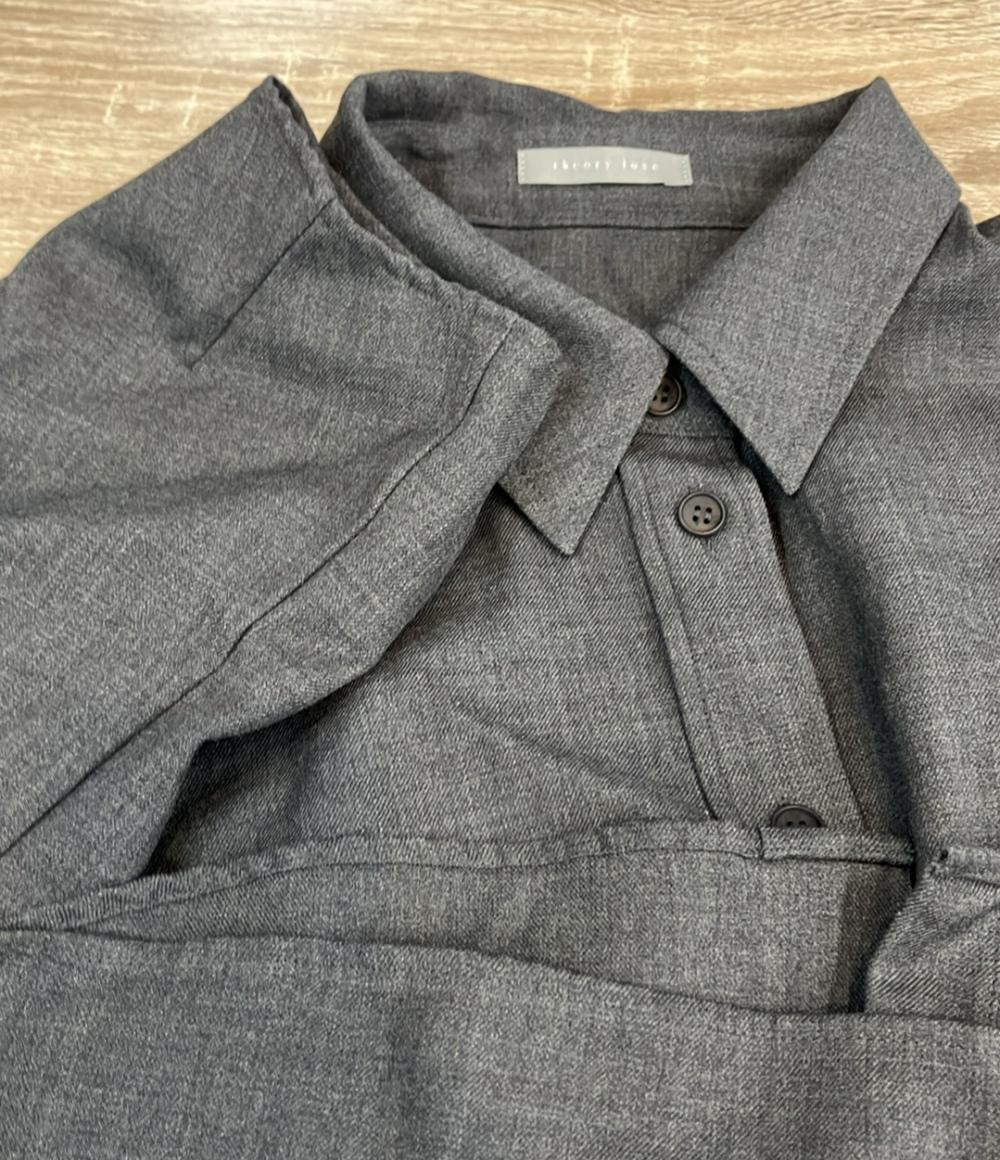 theory luxe 長袖ブラウス 25AW Suave Saxony Kallen Shirt 03-5408240-042-038 レディース SIZE 38 (M) セオリーリュクス