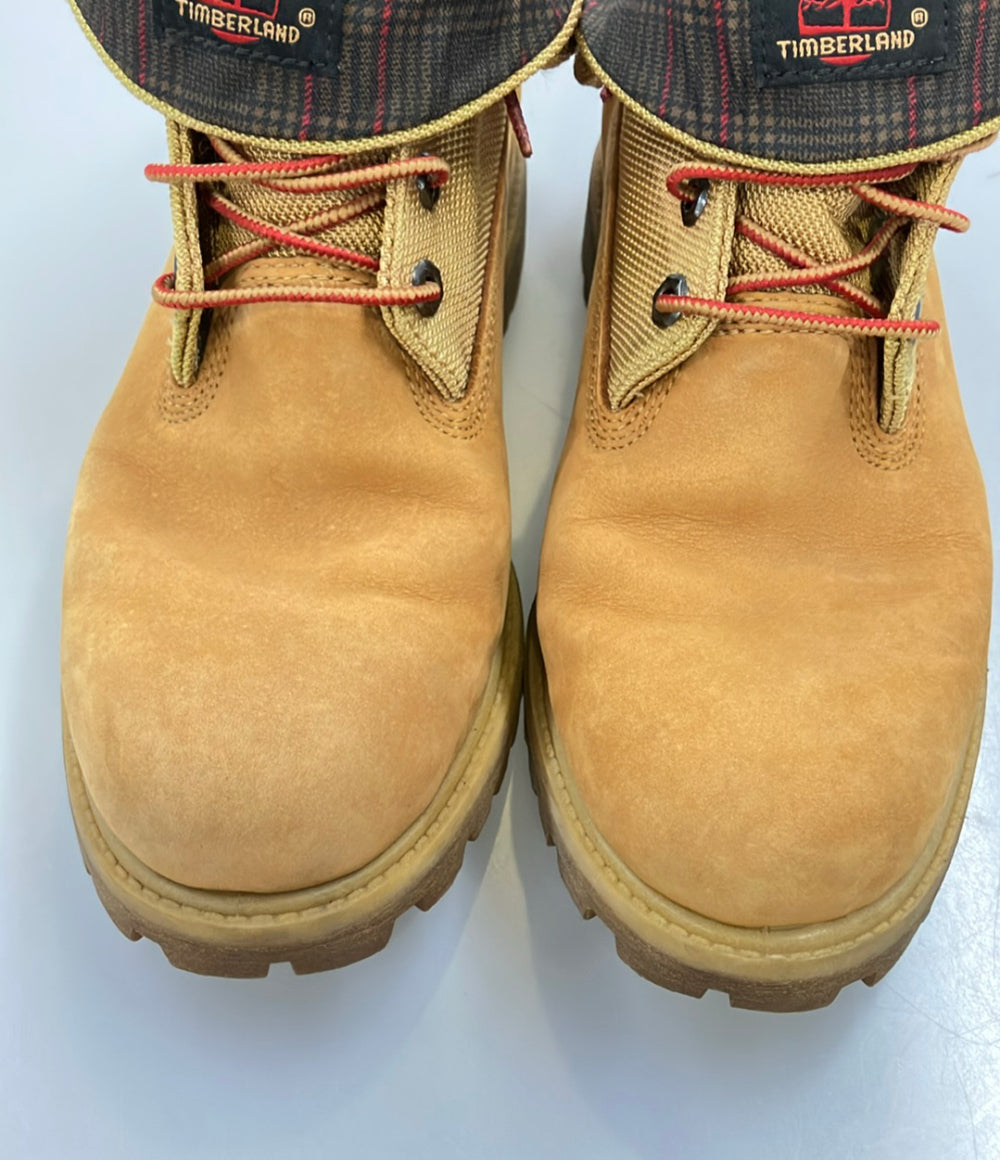 Timberland ロールトップブーツ チェック柄 メンズ SIZE 9 W ティンバーランド
