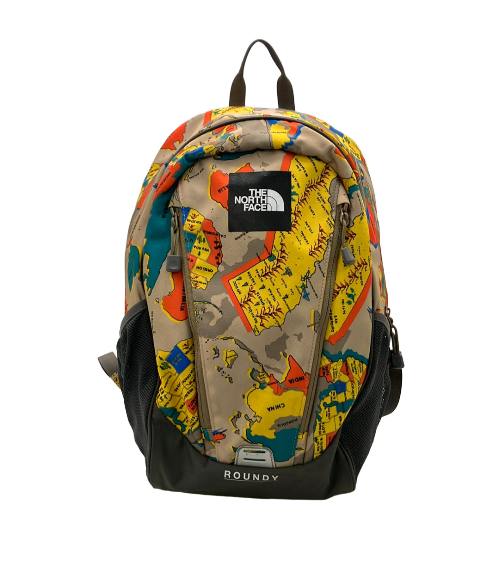 美品 THE NORTH FACE リュック デイパック 地図柄 ラウンディ Roundy