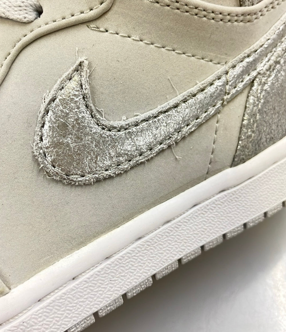 NIKE ハイカットスニーカー AIR JORDAN 1 RETRO HIGH SILVER 396009-001 メンズ SIZE 25.0 (S) ナイキ