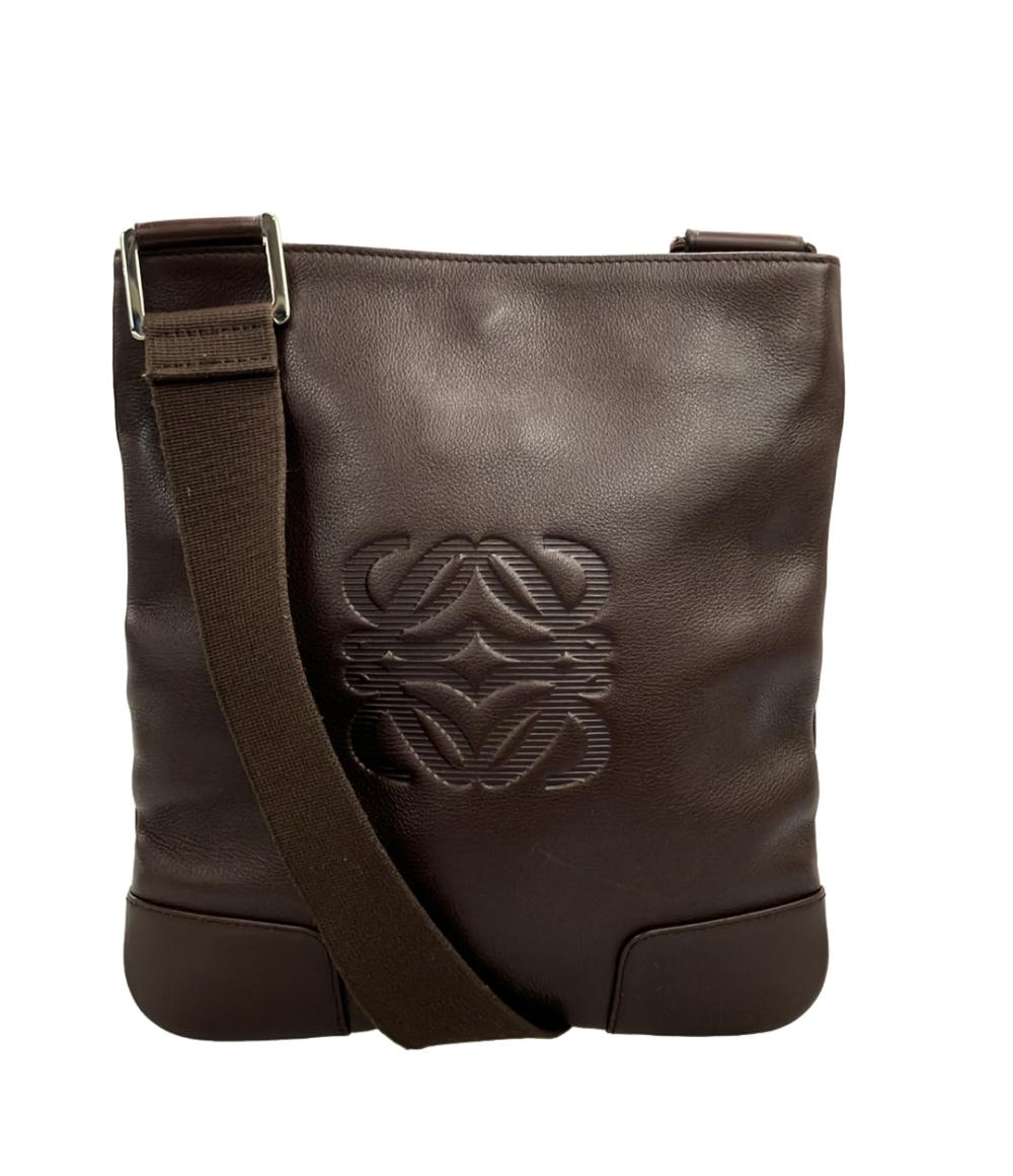 LOEWE ショルダーバッグ 斜め掛け レザー アナグラム レディース