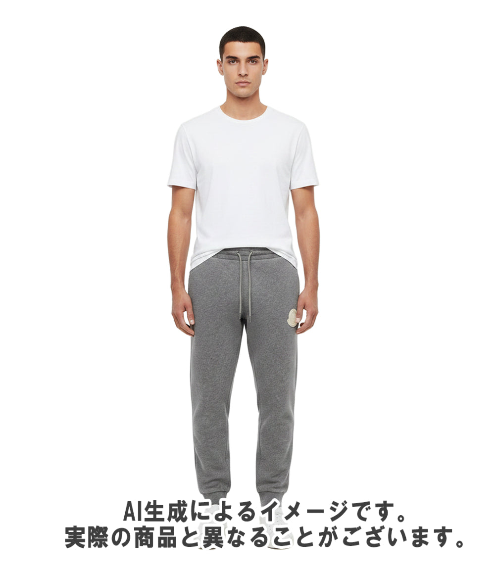 MONCLER スウェットパンツ ロゴ付き 裏起毛 24AW J20918H00020 809KX メンズ SIZE M モンクレール