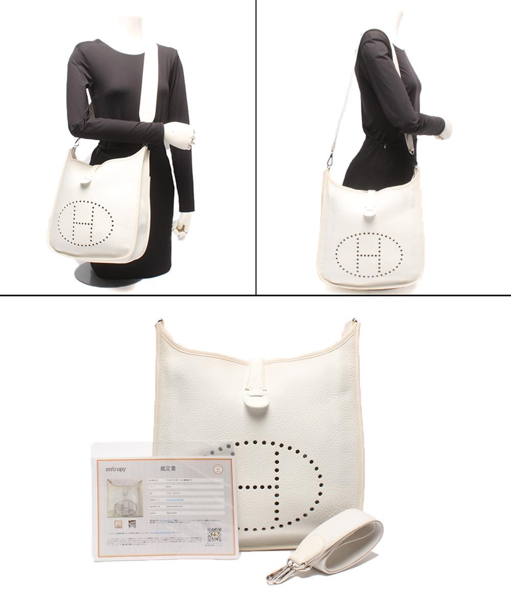 HERMES ショルダーバッグ 肩掛け 斜め掛け □K刻印 シルバー金具 エブリン1 PM レディース メンズ エルメス