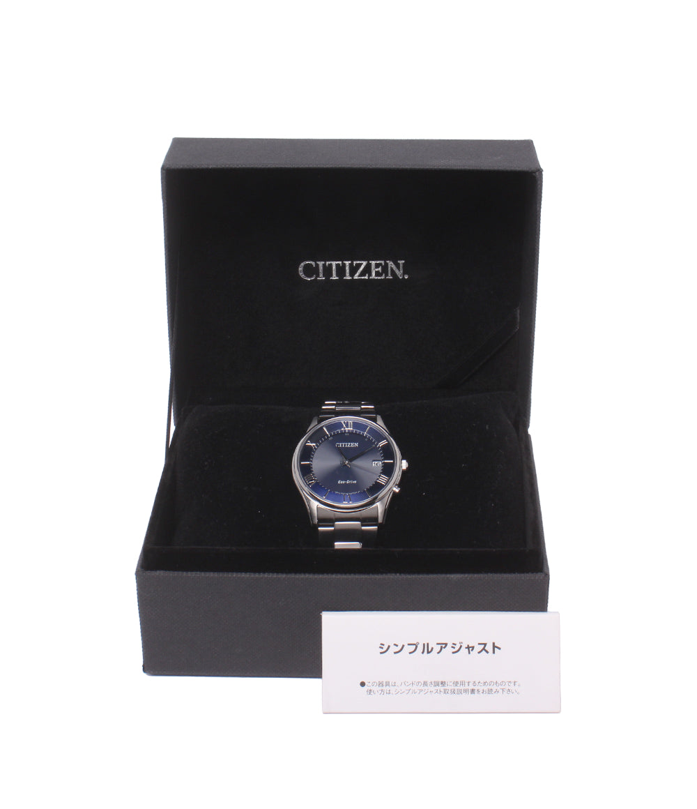 CITIZEN 腕時計 ソーラー電波 ブルー AS1060-54L メンズ シチズン