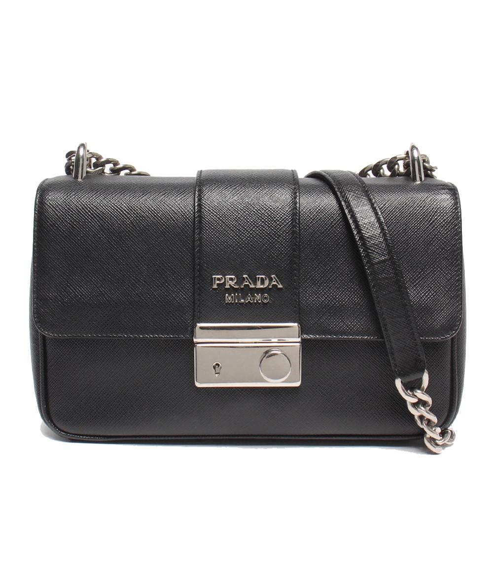 PRADA チェーンショルダーバッグ 斜め掛け 肩掛け サフィアーノ 1BD298