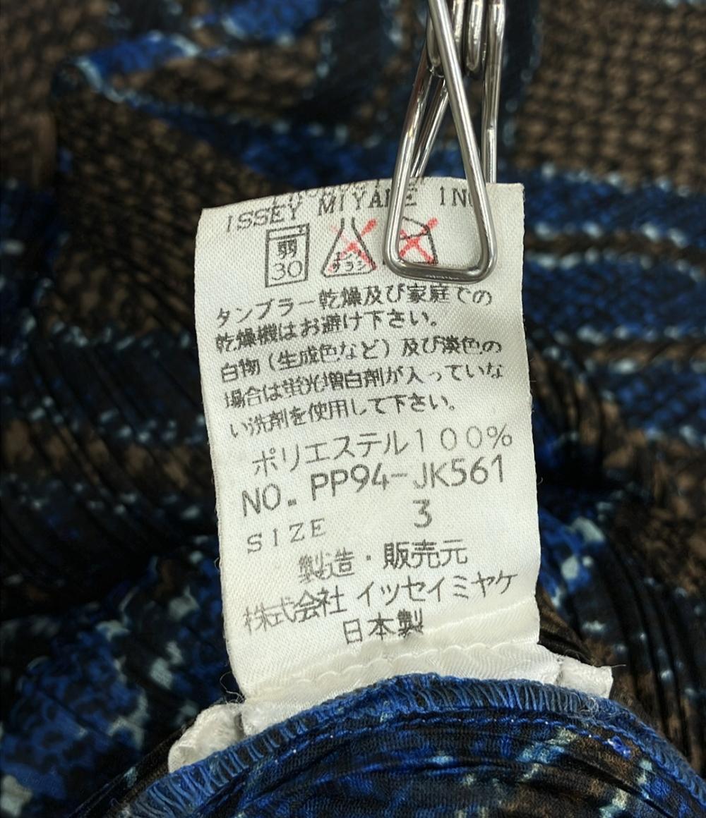 美品 プリーツプリーズ 長袖シャツ レディース SIZE 3 (3) PLEATS PLEASE