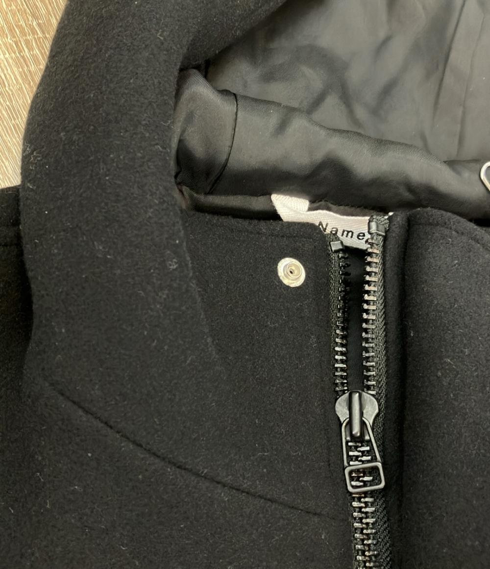 Name. スタジャン フーデッド 袖レザー ダブルジップ スナップボタン NMJK-22AW-003 メンズ SIZE 2 (M) ネーム