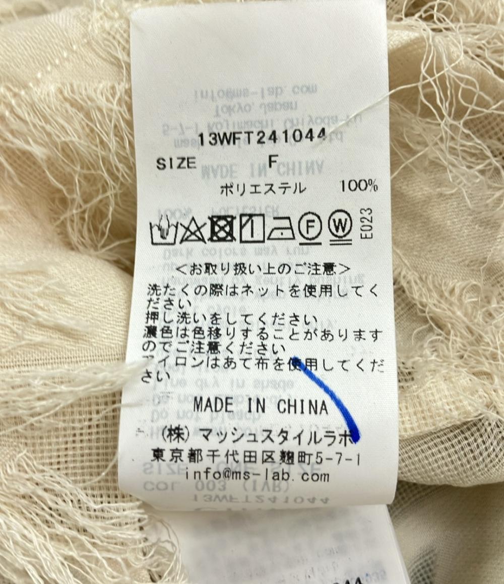 美品 エミ 長袖シアーショートブラウス レディース SIZE F Emmi