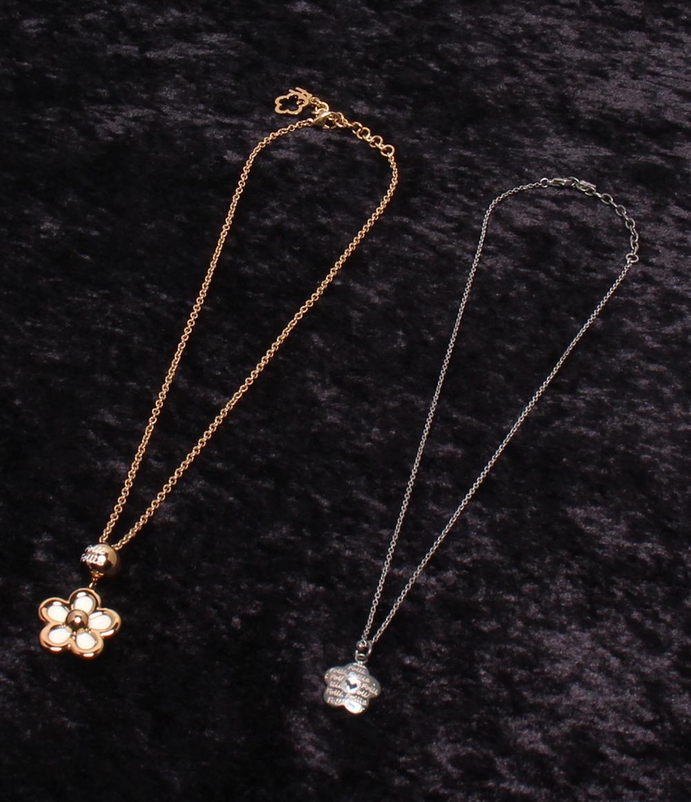 フォリフォリ ネックレス フラワーモチーフ 2点セット レディース