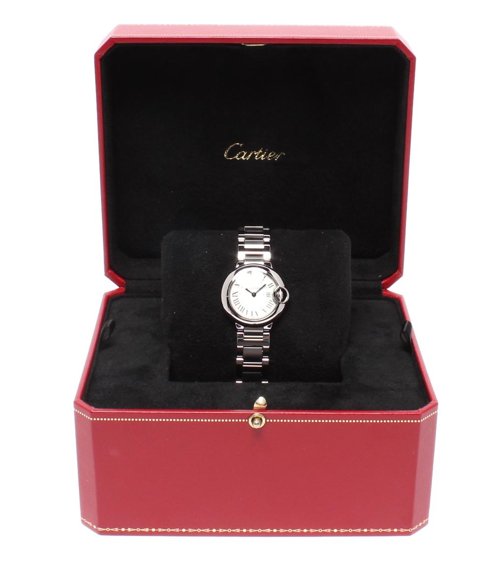 Cartier 腕時計 バロン ブルー ドゥ クオーツ 3009 レディース カルティエ