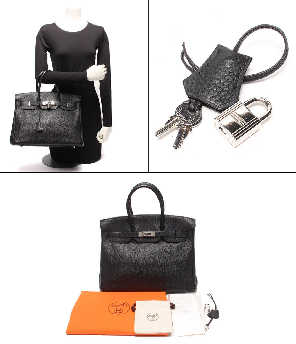 HERMES ハンドバッグ □F刻印 シルバー金具 バーキン35 レディース エルメス