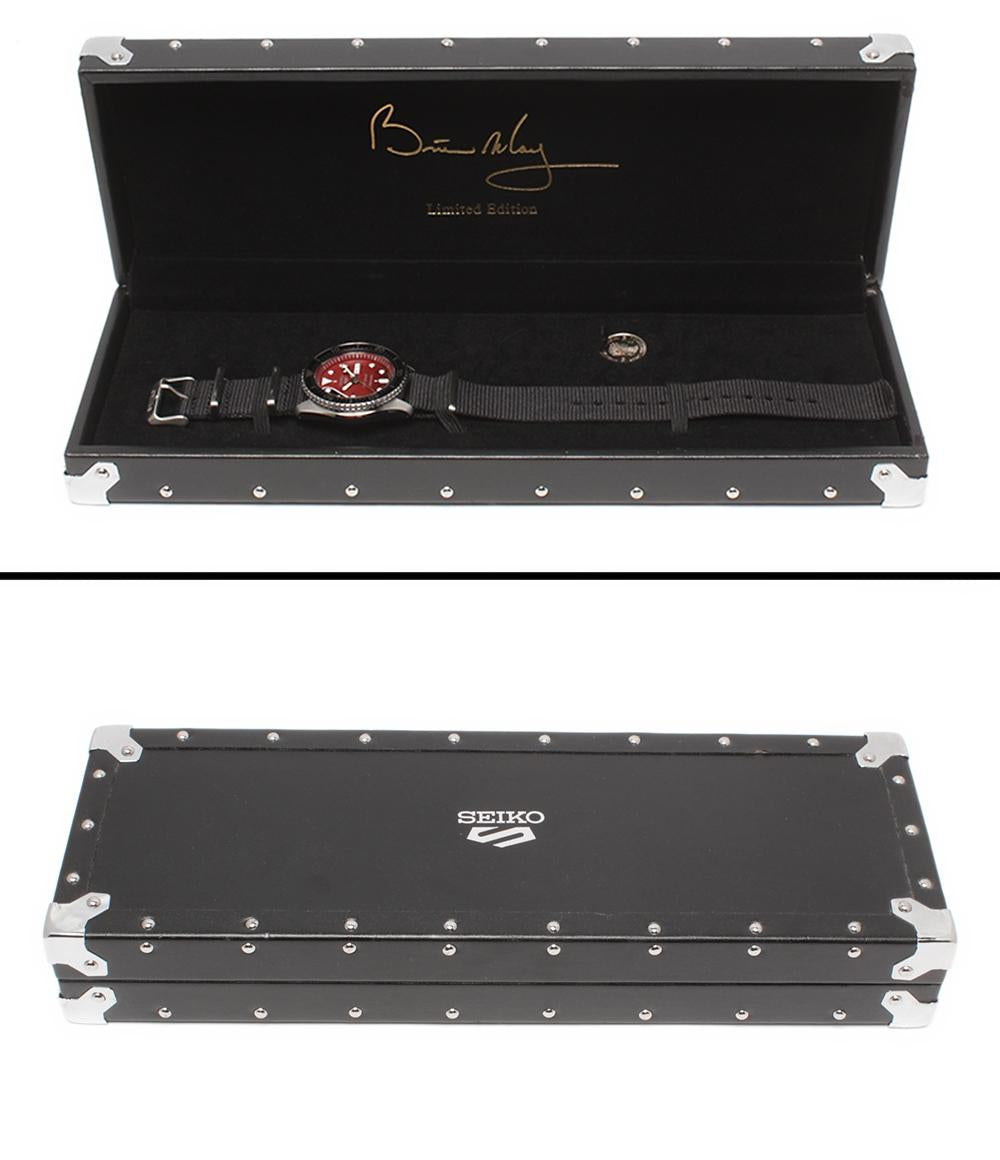 SEIKO 腕時計 QUEEN ブライアン・メイ レッド・スペシャルモデル 5 スポーツ 自動巻き レッド 4R36-08H0 メンズ セイコー