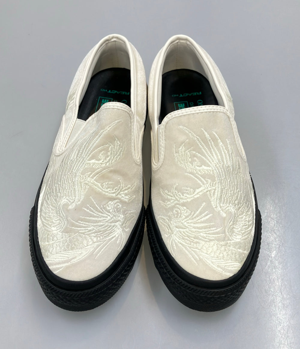 美品 CONVERSE スリッポン × 上野伸平 プロライダー 鳳凰 刺繍 1SC864 レディース SIZE 24.0 (L) コンバース