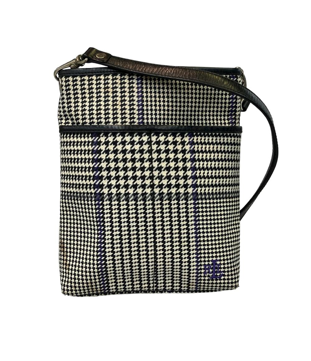RALPH LAUREN ショルダーバッグ 斜め掛け 千鳥格子柄 ハウンドトゥース