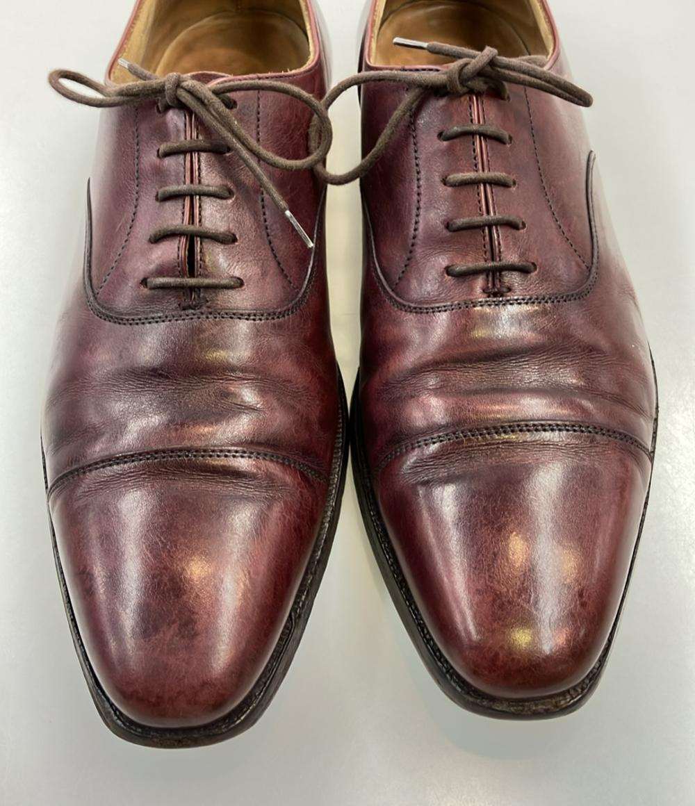 CROCKETT&JONES ドレスシューズ × 別注Paul Smith ストレートチップ バーガンディ メンズ SIZE 7 (25.5cm) クロケットアンドジョーンズ