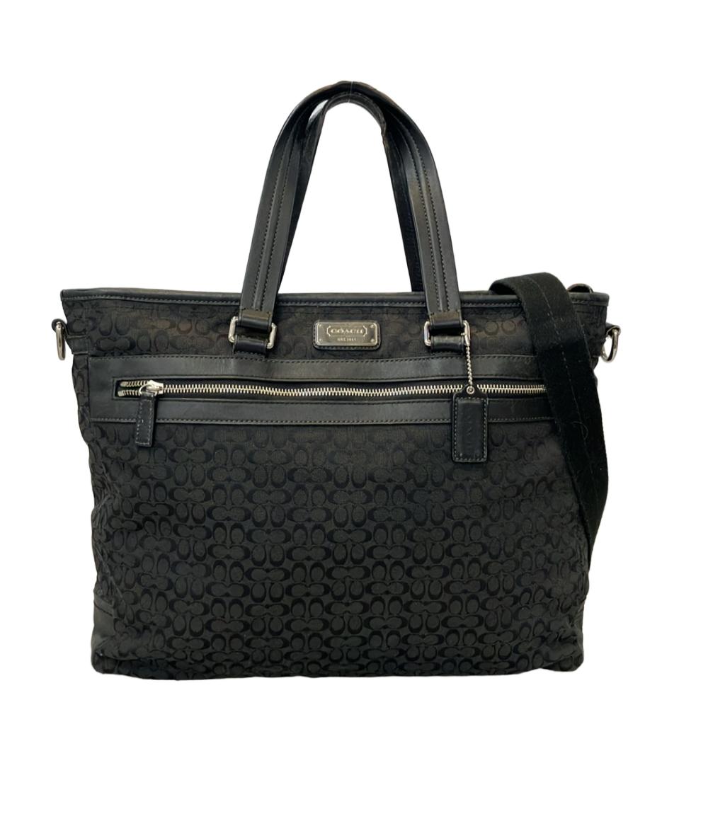 COACH 2WAY トートバッグ ショルダーバッグ 斜め掛け ミニシグネチャー