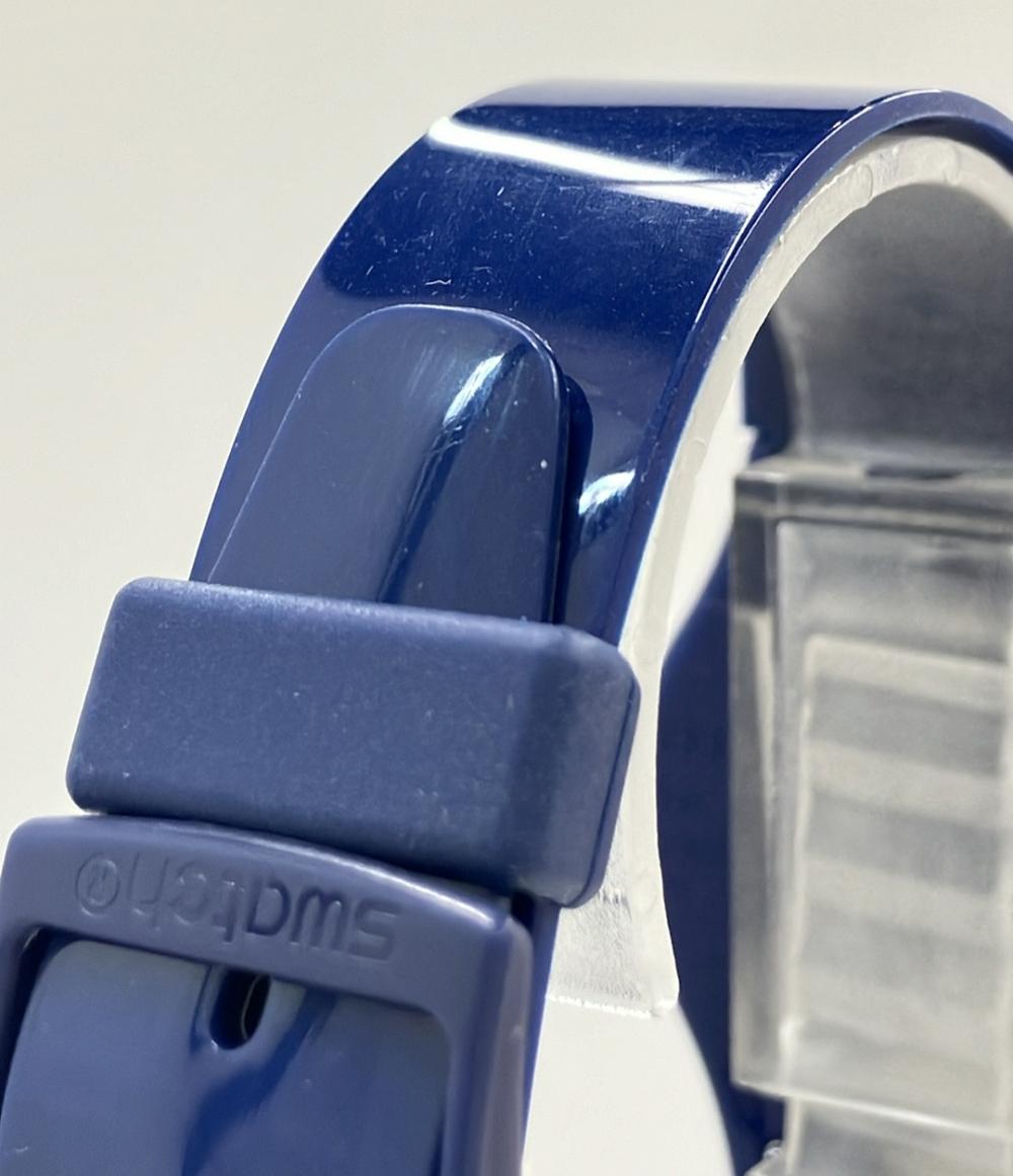 Swatch 腕時計 クオーツ ネイビー ユニセックス スウォッチ