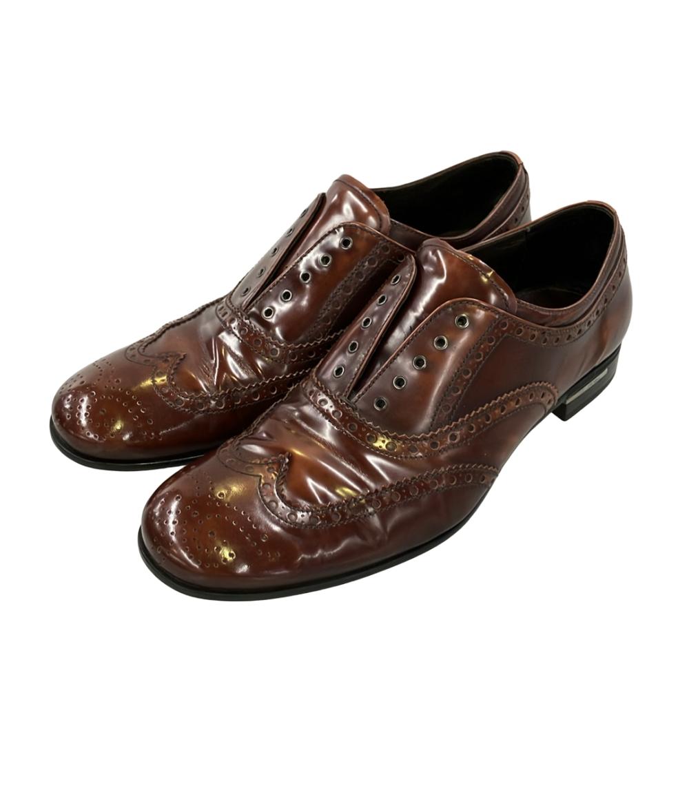 PRADA センターエラスティックウイングチップシューズ メンズ SIZE 6 1