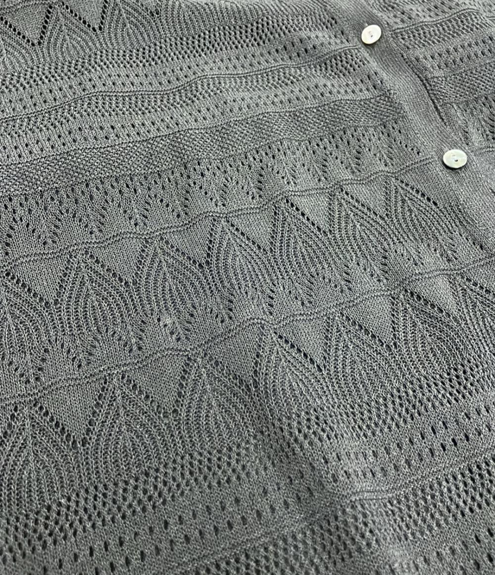 美品 メゾンドプラージュ ノーカラーシアーロングカーディガン レディース maison de plage