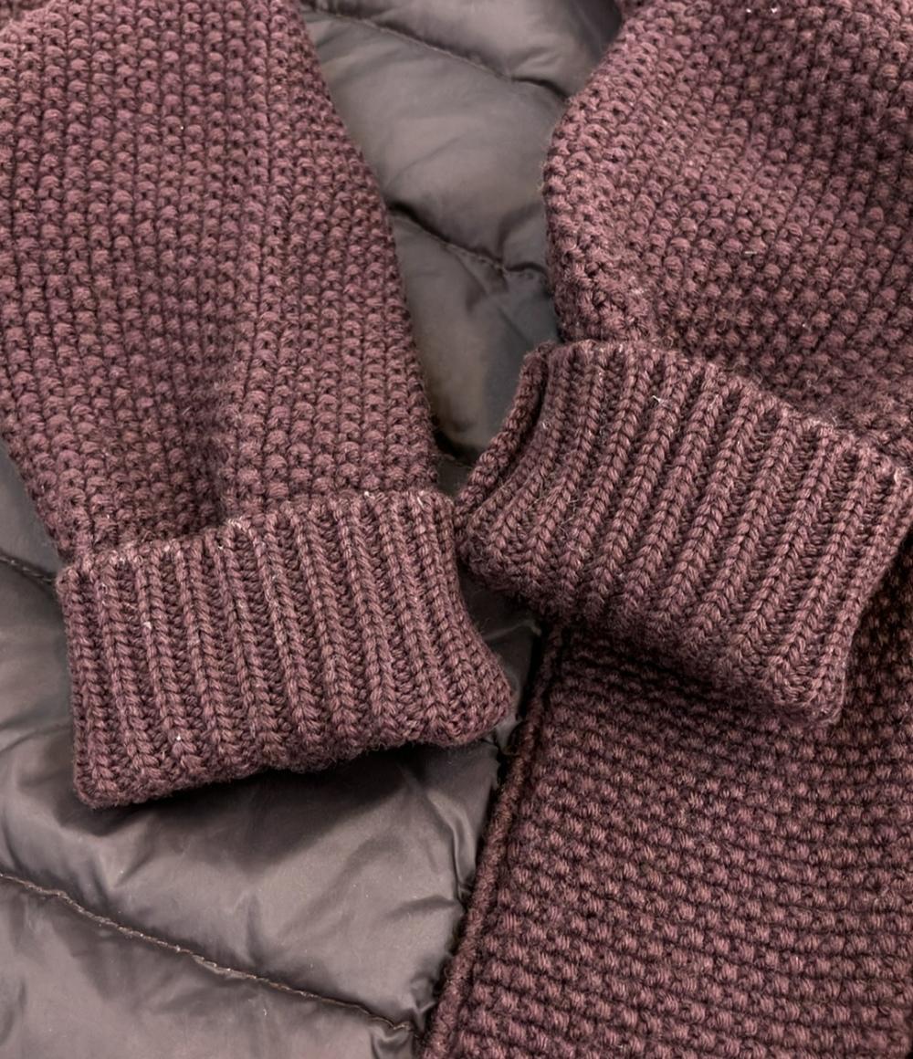 MONCLER ダウンジャケット ニット袖 レディース SIZE S モンクレール