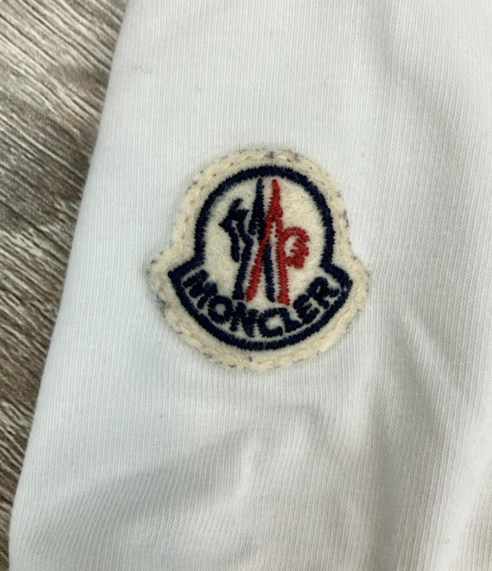 MONCLER 半袖Tシャツ Vネック トリコロールリブ ブランドワッペン C10918100800 メンズ SIZE L モンクレール
