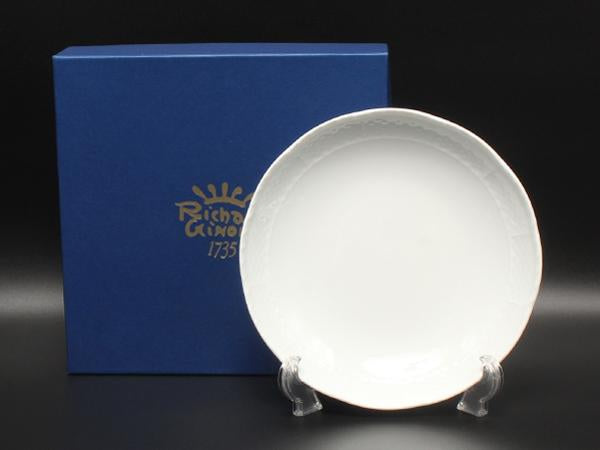 美品 Richard Ginori ディッシュ ラウンド 皿 19cm ベッキオホワイト