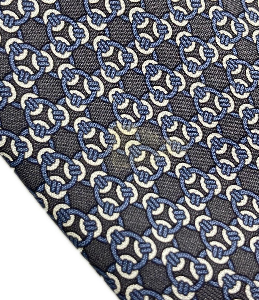 HERMES ネクタイ シルク100% メンズ エルメス