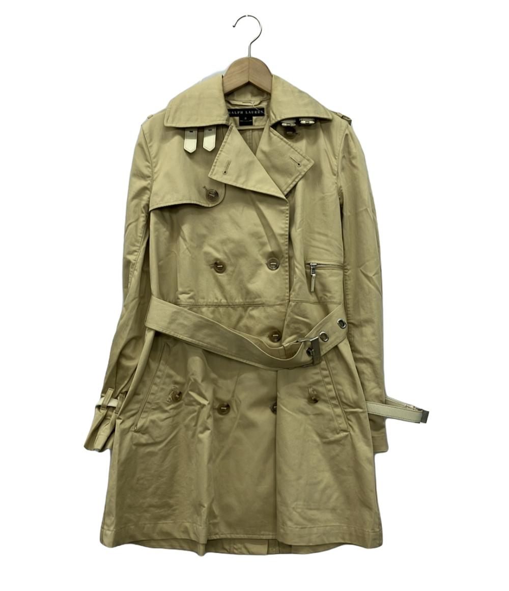 ローレンラルフローレン✨裏地総柄 スカーフ柄 トレンチコート ダブル ベルト M ダブルブレステッド ベルテッド トレンチ コート | ラルフ ローレン