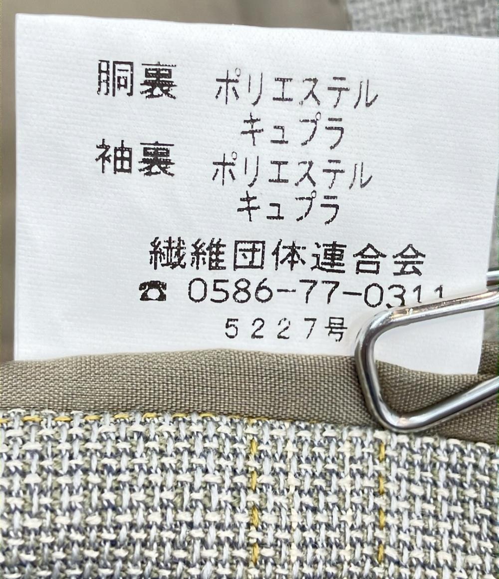 美品 ベルモーレ テーラードジャケット チェック柄 メンズ SIZE AB5 (L) BELLUMORE