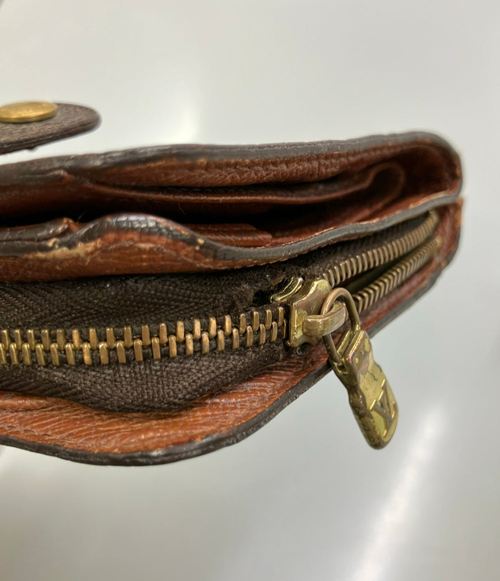 訳あり LOUIS VUITTON 二つ折り財布 コンパクトジップ モノグラム M61667 レディース ルイ・ヴィトン
