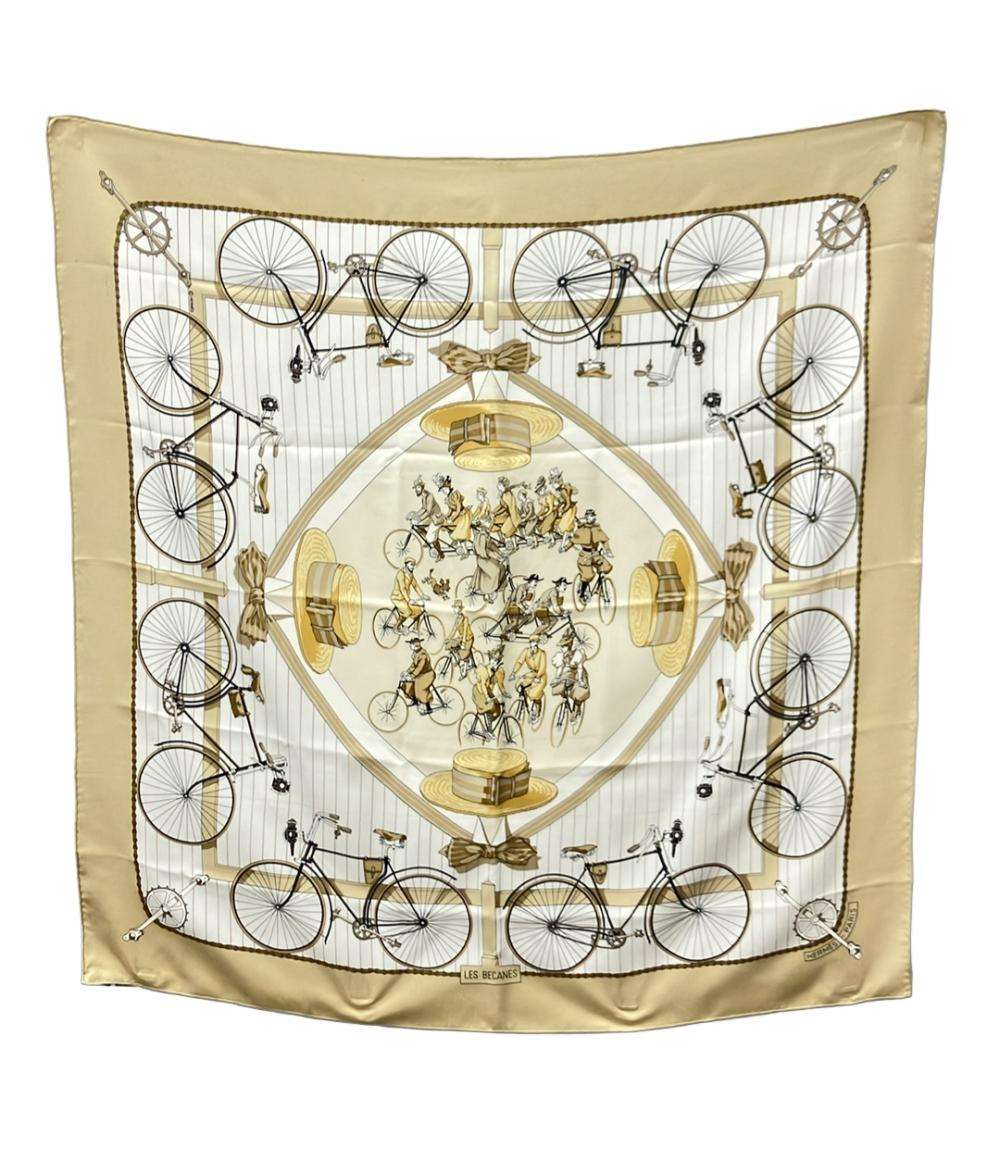 HERMES スカーフ シルク100% カレ90 LES BECANES レディース エルメス