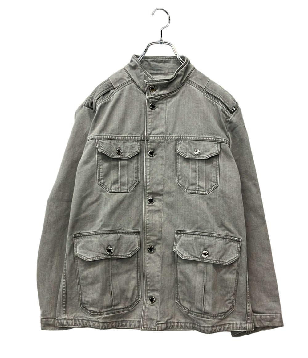 姫【美品】Louis Vuitton グレー デニムジャケットヴィンテージ LOUIS VUITTON デニムジャケット Gジャン RM111MMSDJ11DBE メンズ SIZE