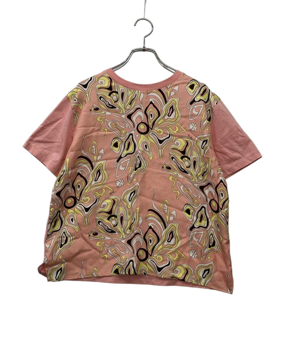 エミリオ・プッチ 半袖Tシャツ  総柄 1577-343-1190 レディース SIZE S Emilio Pucci Emilio Pucci 半袖Tシャツ 総柄 1577-343-1190 レディース SIZE S