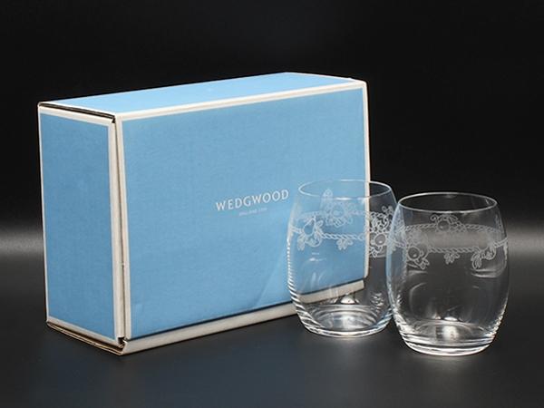 美品 WEDGWOOD グラス タンブラー 2点セット ペア フェスティビティ