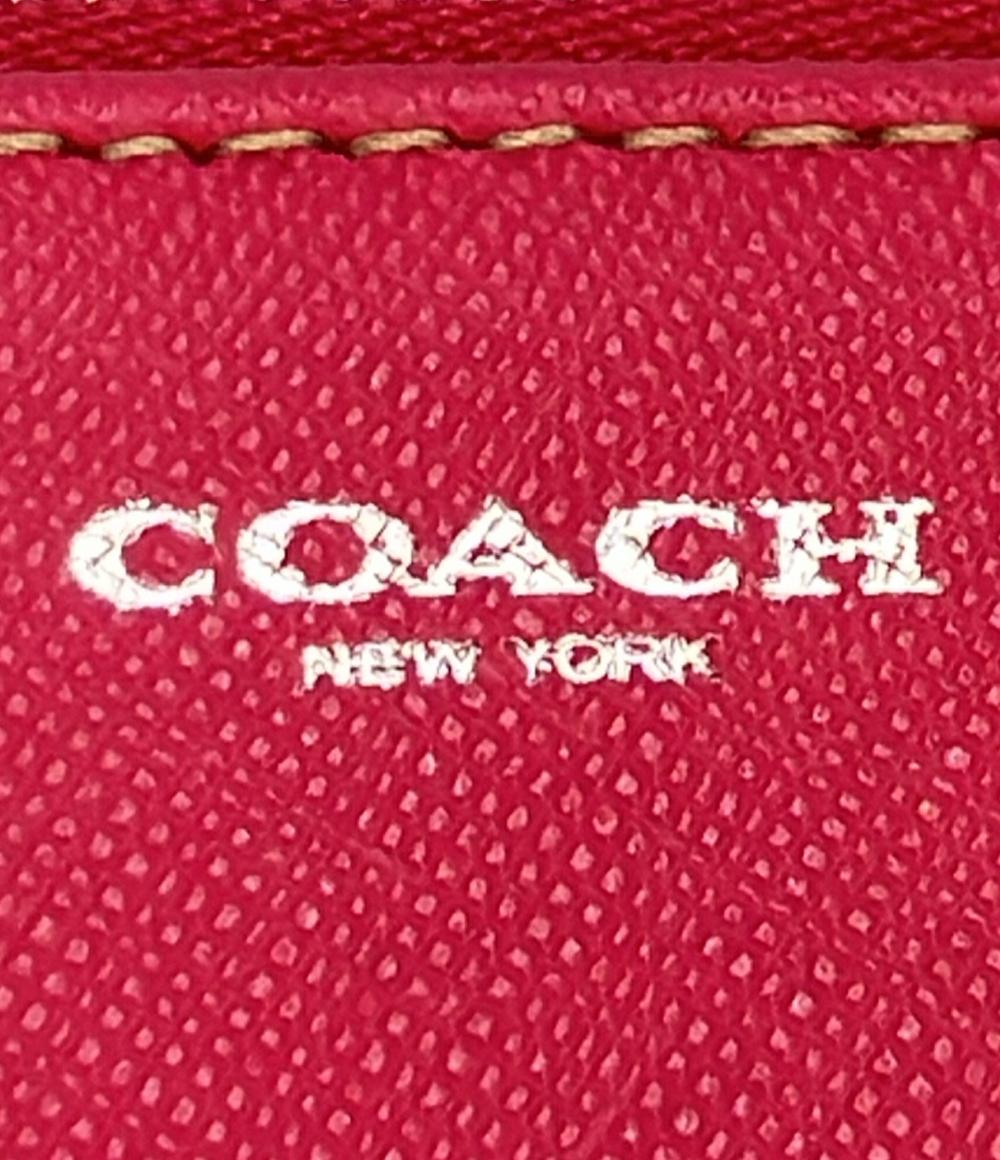 美品 コーチ ポーチ シグネチャー レディース COACH