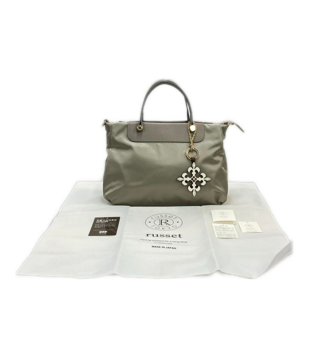 美品 russet ハンドバッグ ショルダーバッグ 2WAY 斜め掛け THE CLOUDS NYLON レディース ラシット