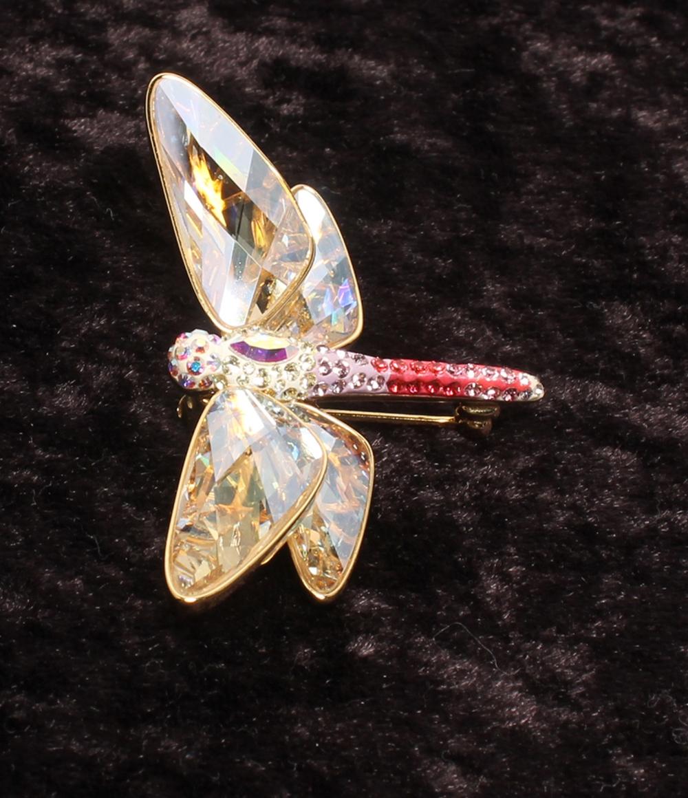美品 SWAROVSKI ブローチ トンボモチーフ レディース スワロフスキー 美品 SWAROVSKI ブローチ トンボモチーフ レディース スワロフスキー