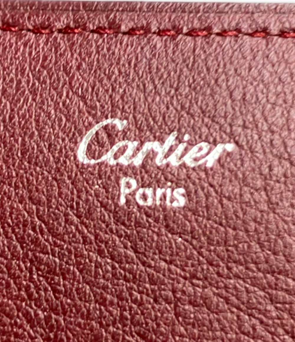Cartier 二つ折り札入れ財布 カーフ L3000580 レディース カルティエ