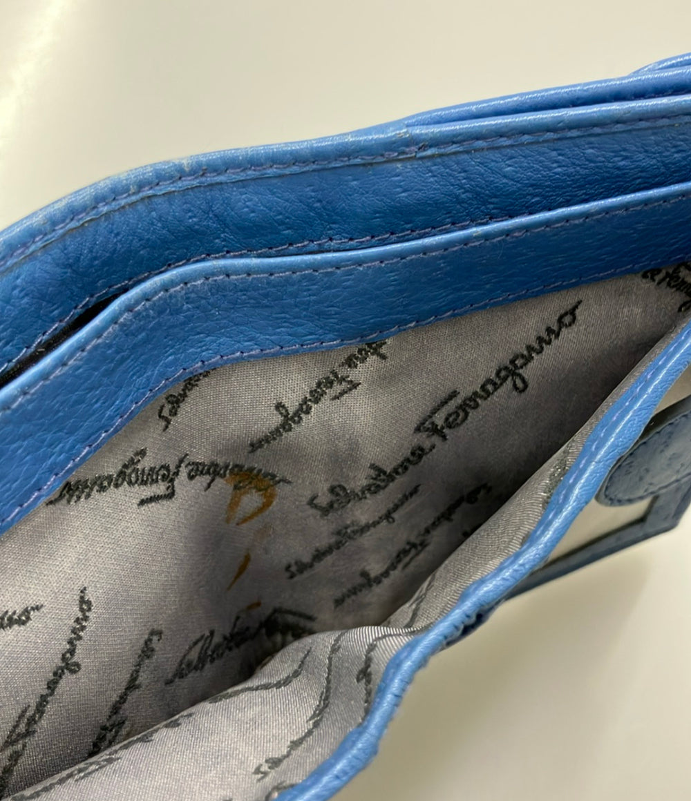 Salvatore Ferragamo ダブルホック 二つ折り財布 レザー ガンチーニ レディース サルヴァトーレフェラガモ
