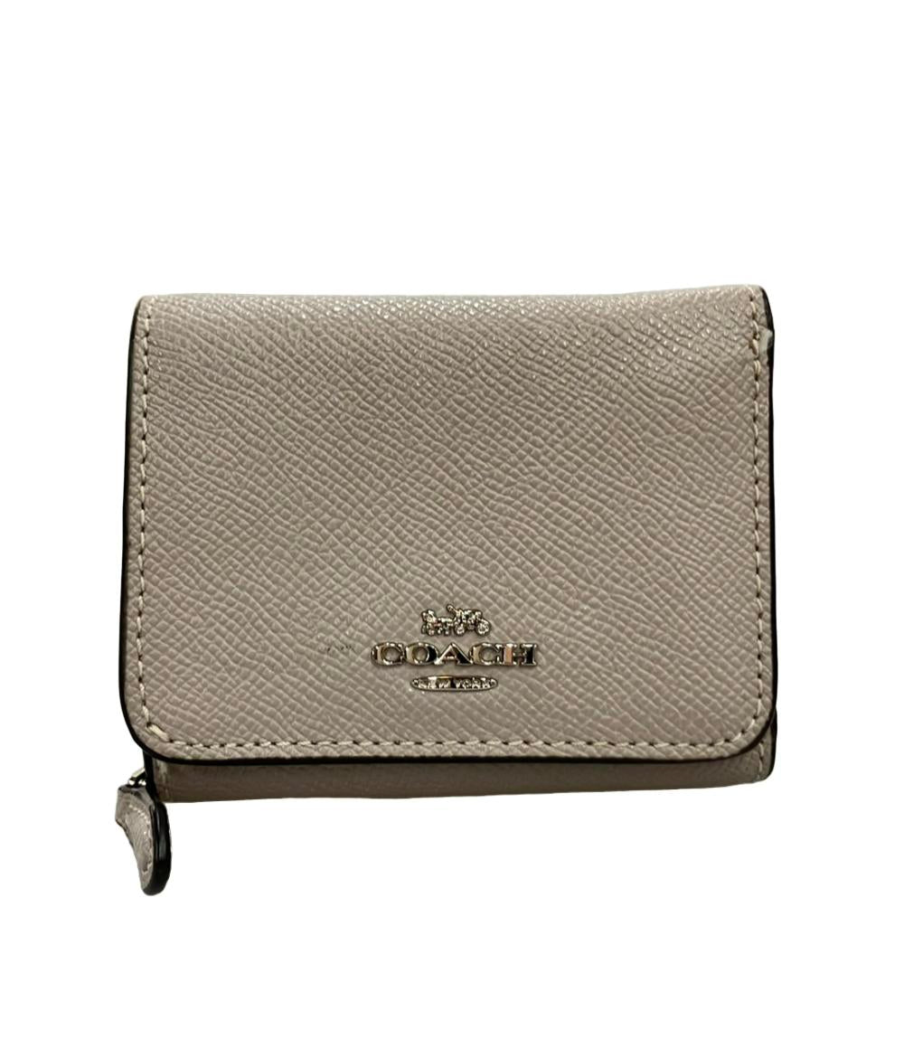 コーチ メタリック レザー スターリベット 三つ折り財布 59510 新品本物 COACH（コーチ） 財布 レザー エッセンシャル 星 スター プリント ミニ