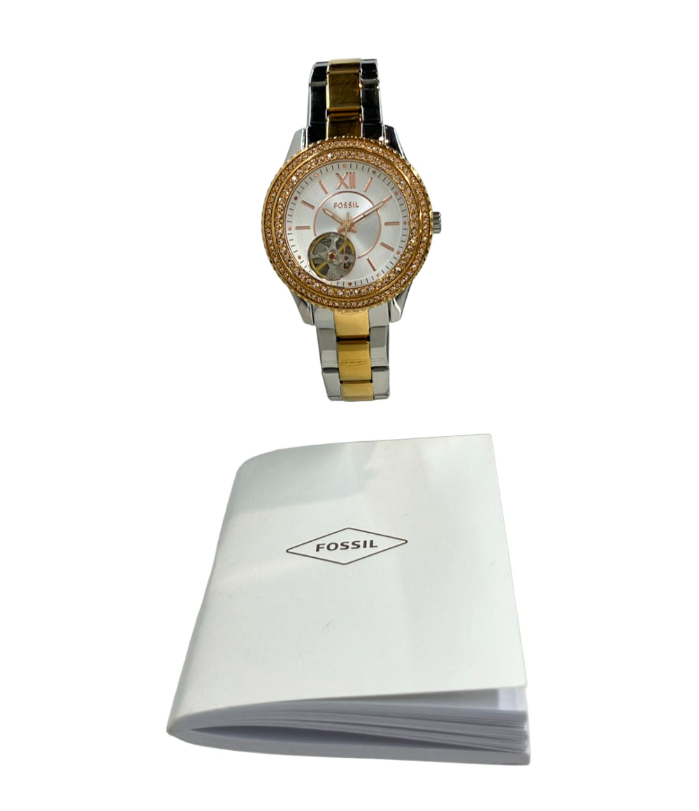 FOSSIL 腕時計 自動巻き シルバー ME3214 レディース フォッシル