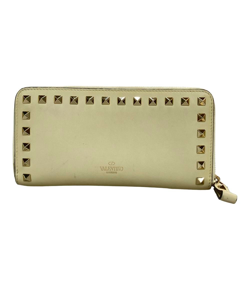 valentino 財布 スタッズ VALENTINO ラウンドファスナー長財布 スタッズ レザー レディース