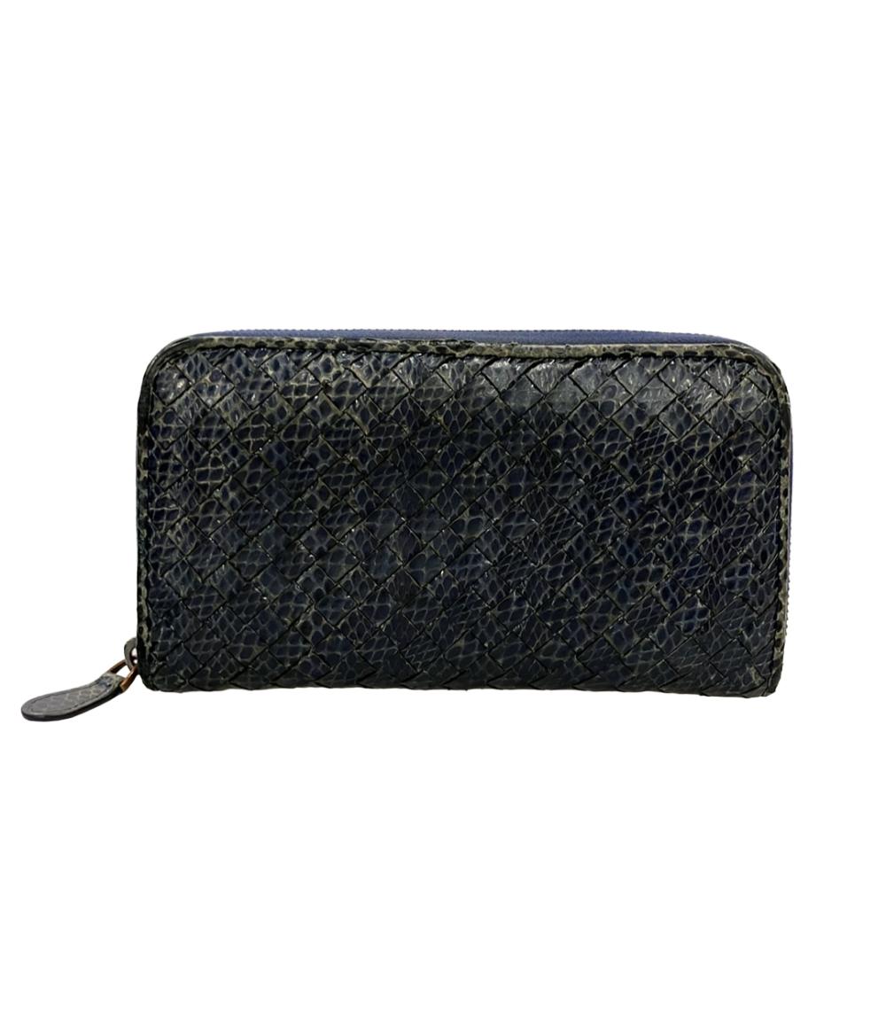 BOTTEGA VENETA ラウンドファスナー長財布 イントレチャート 